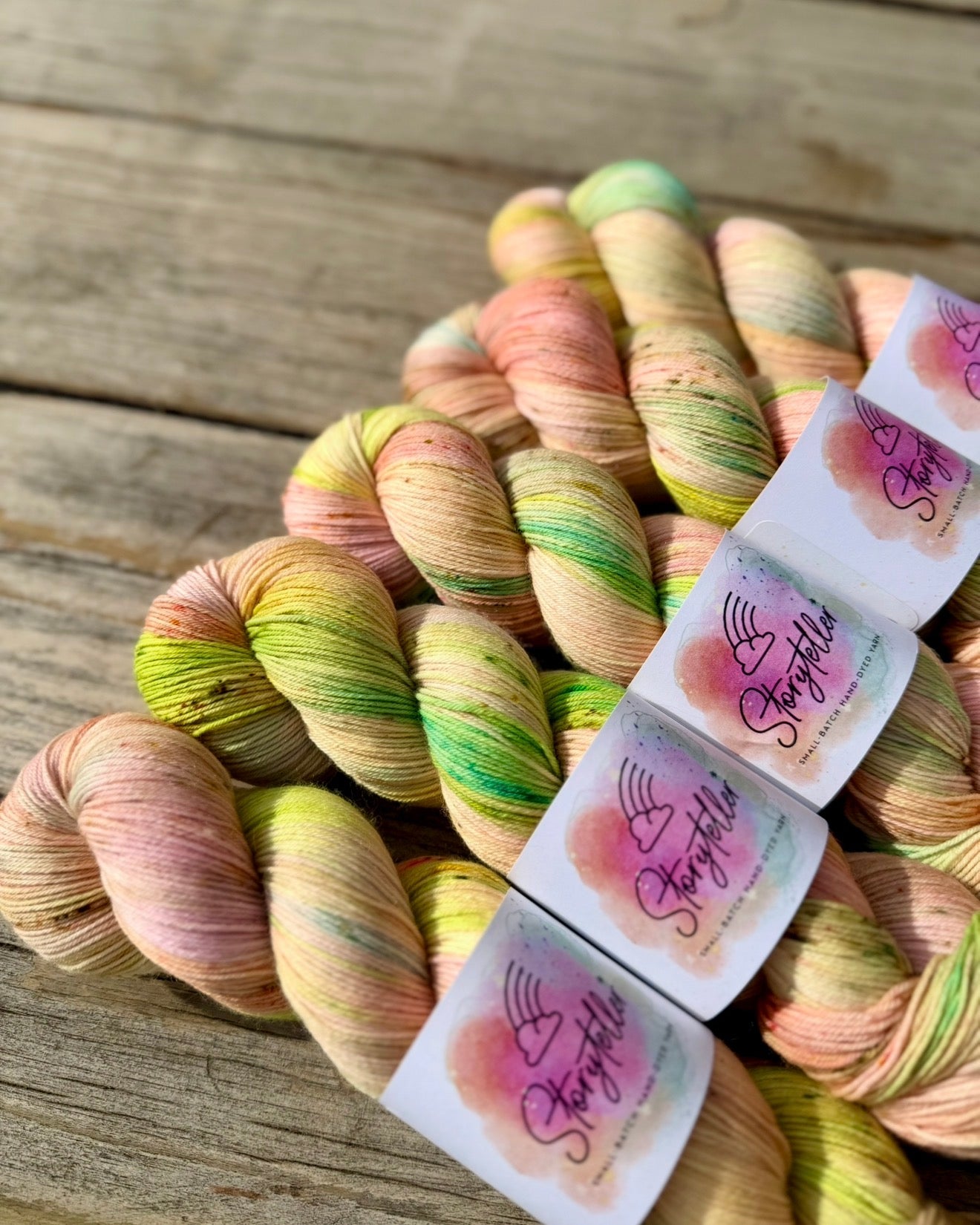 Storyteller Yarn | Hand-Dyed Sock Yarn | Tropical Heat