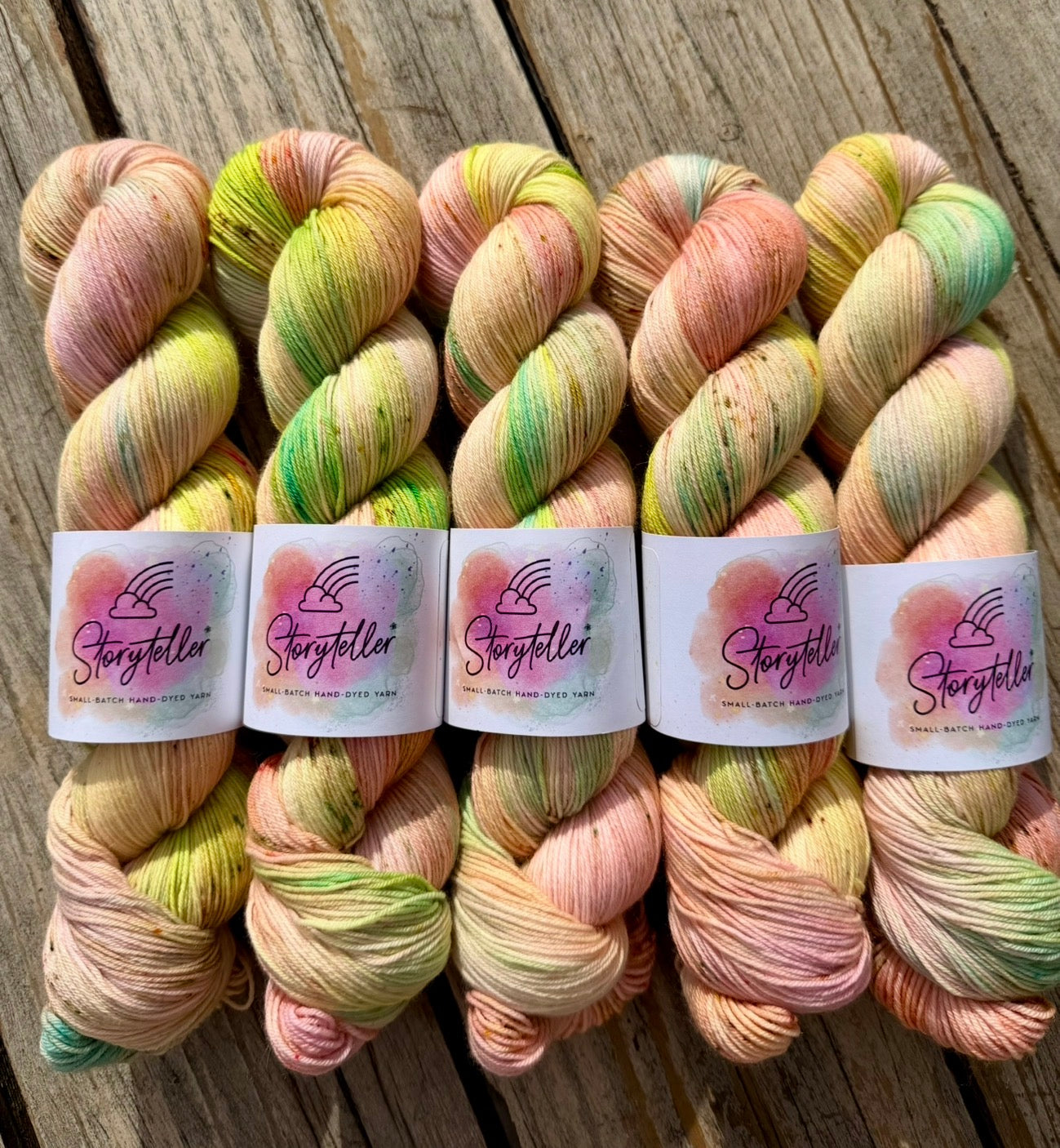 Storyteller Yarn | Hand-Dyed Sock Yarn | Tropical Heat
