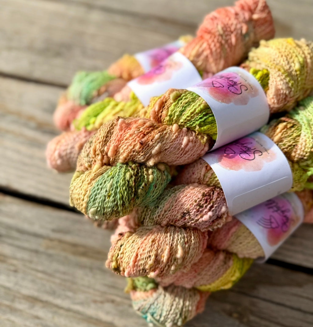 Storyteller Yarn | Hand-Dyed Slub Yarn | Tropical Heat