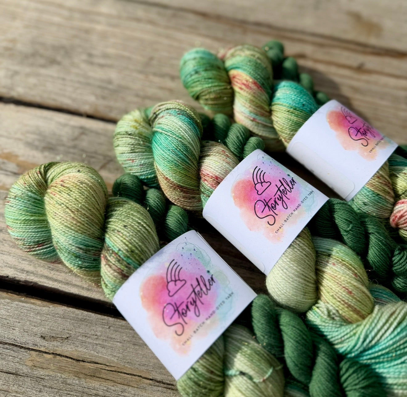 Storyteller Yarn | Hand-Dyed Sock Yarn Set | Last Bloom