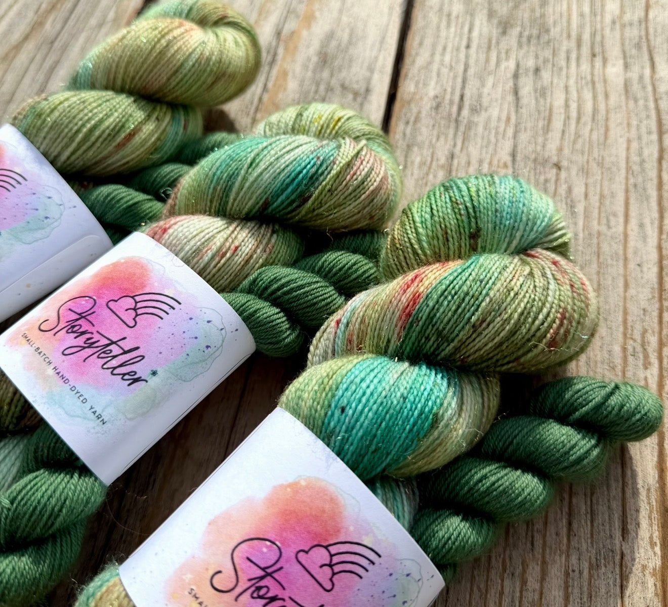 Storyteller Yarn | Hand-Dyed Sock Yarn Set | Last Bloom