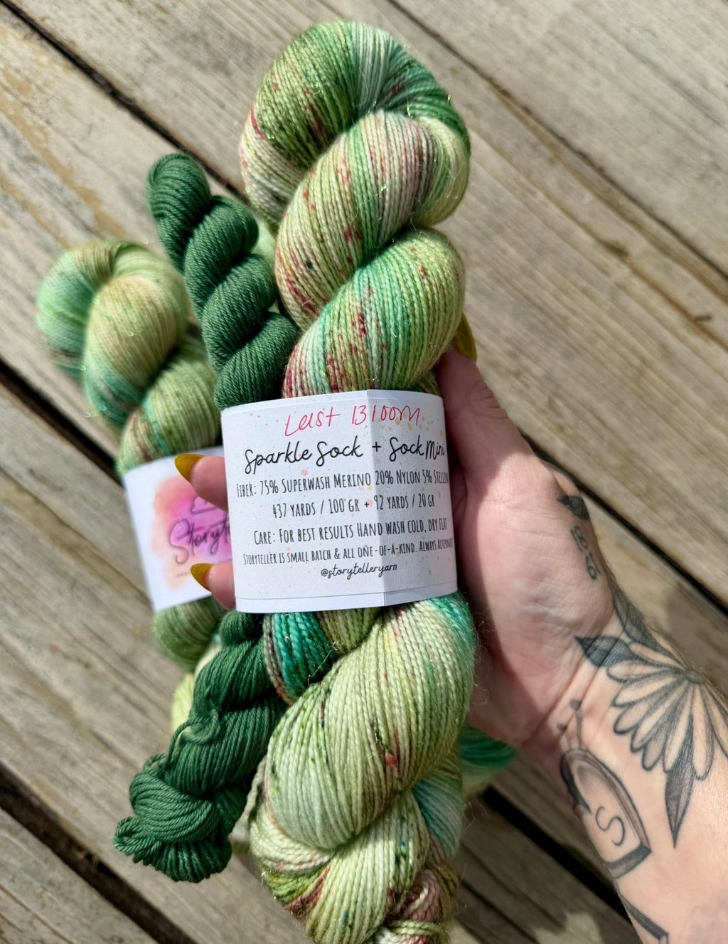 Storyteller Yarn | Hand-Dyed Sock Yarn Set | Last Bloom