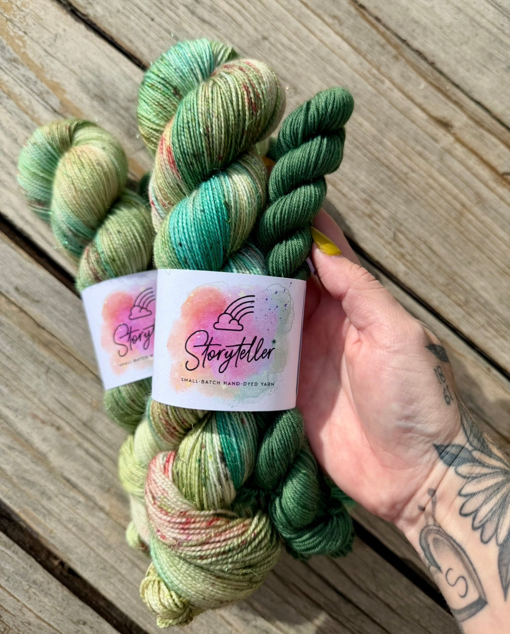 Storyteller Yarn | Hand-Dyed Sock Yarn Set | Last Bloom