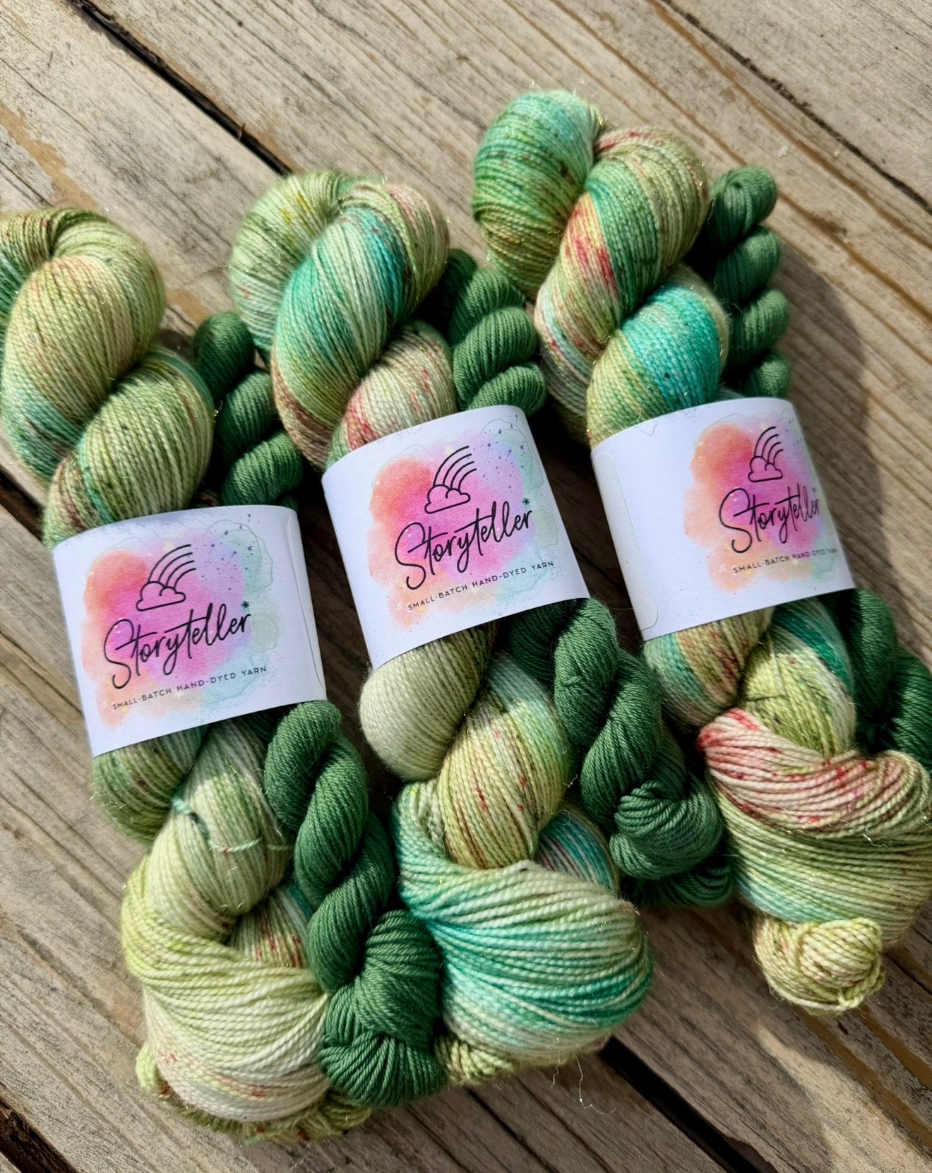 Storyteller Yarn | Hand-Dyed Sock Yarn Set | Last Bloom