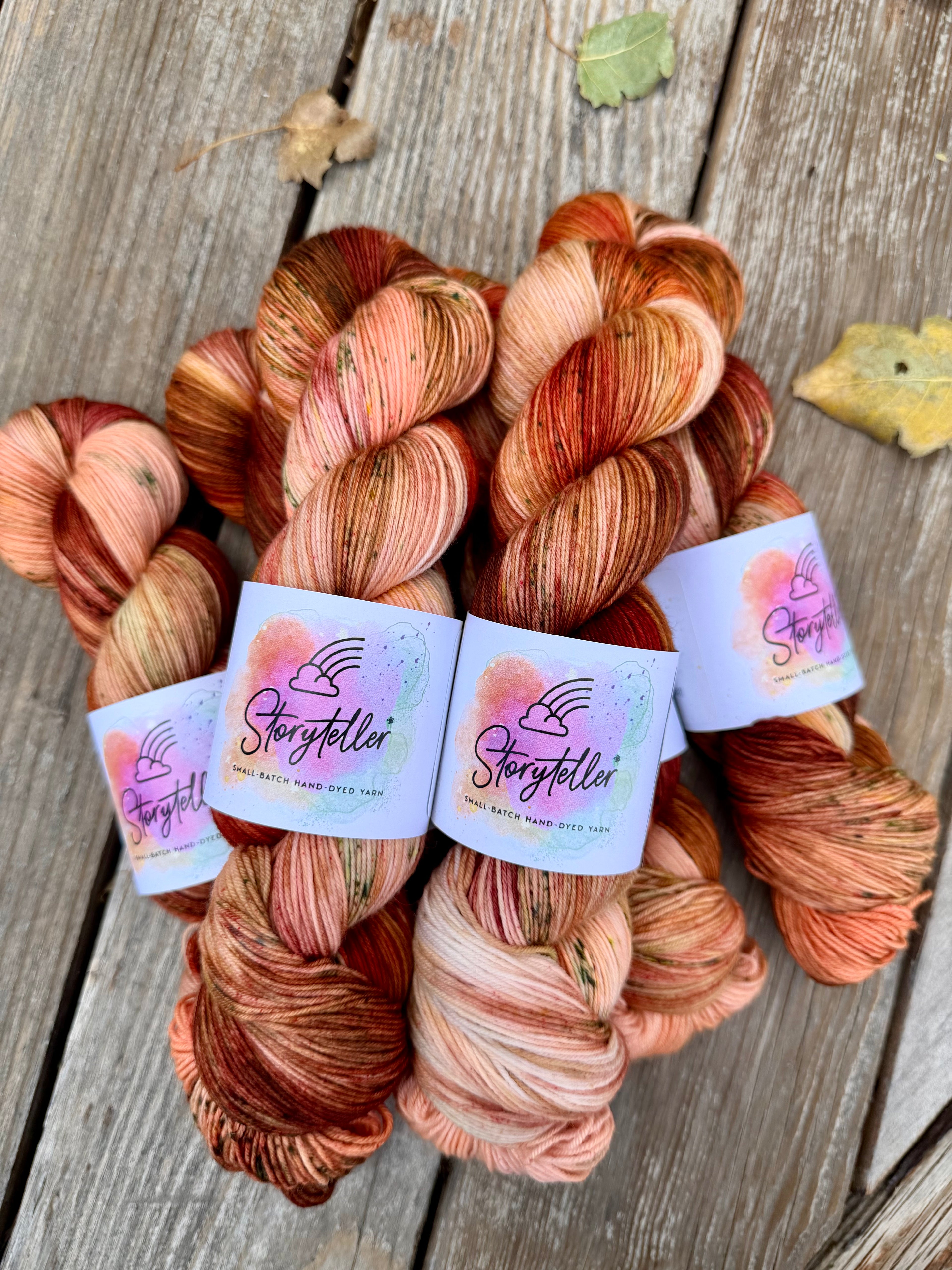 Storyteller Yarn | Hand-Dyed Sock Yarn | Almost Autumn