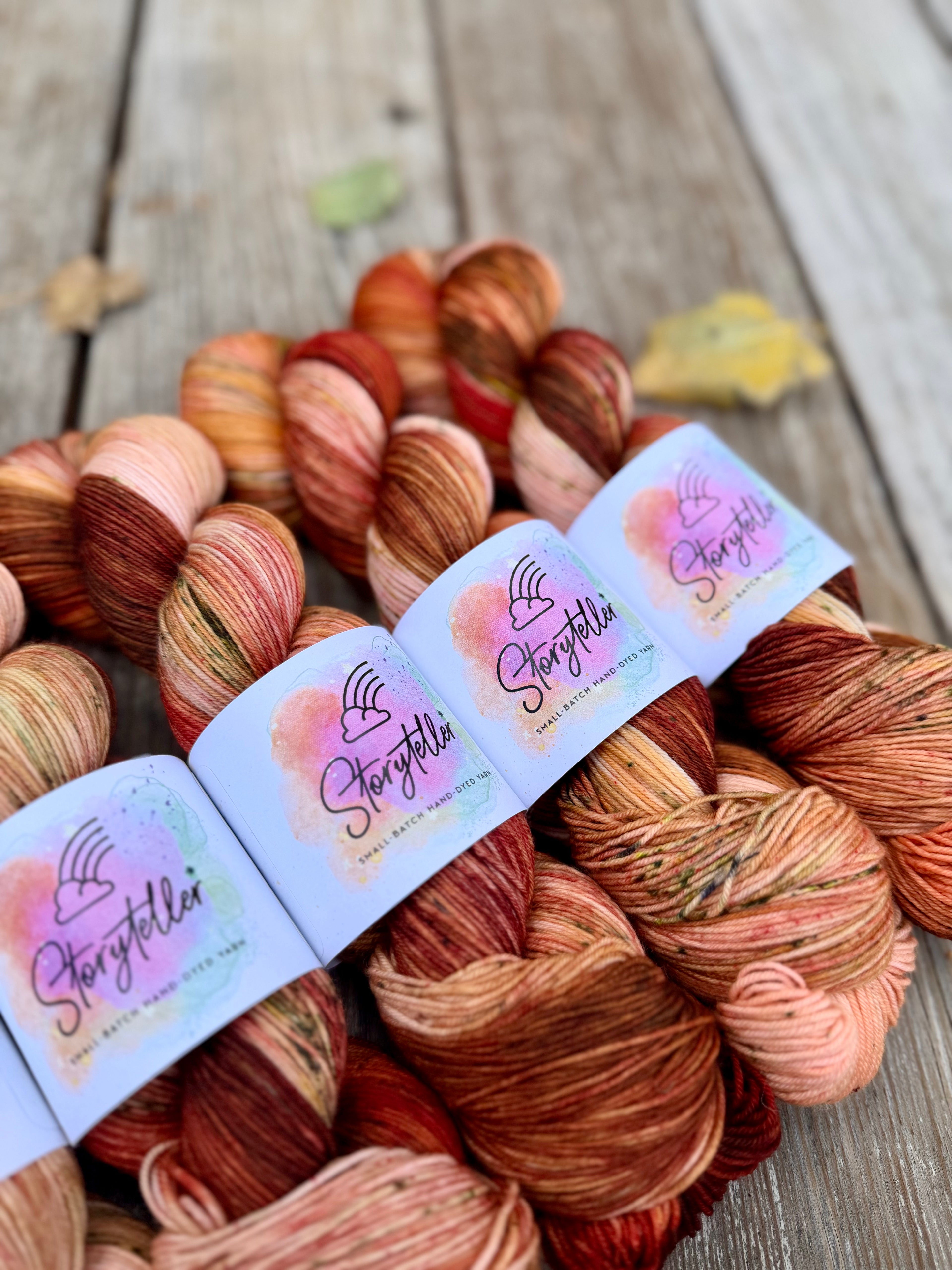 Storyteller Yarn | Hand-Dyed Sock Yarn | Almost Autumn