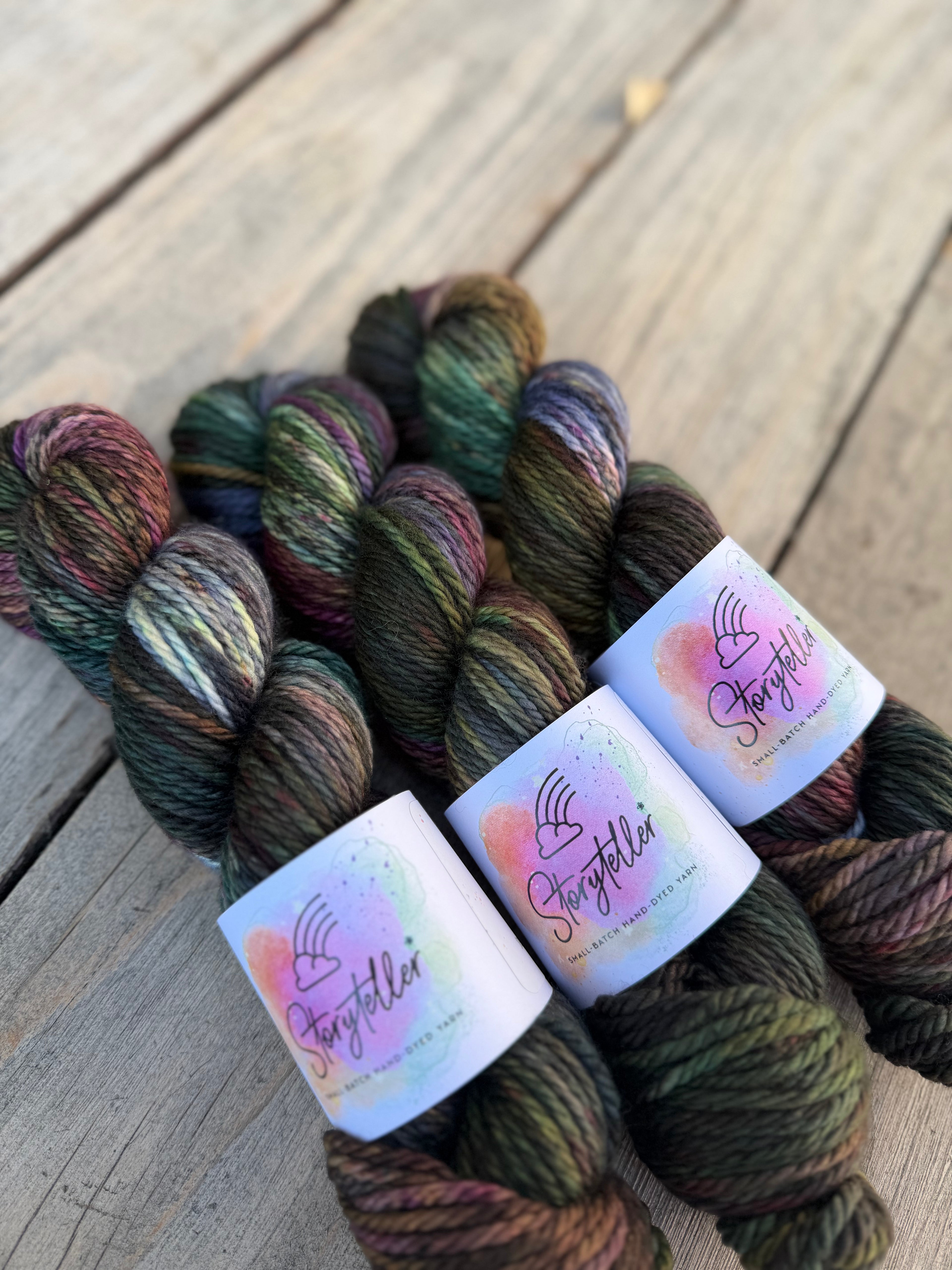 Storyteller Yarn | Hand-Dyed Bulky | Book of Spells
