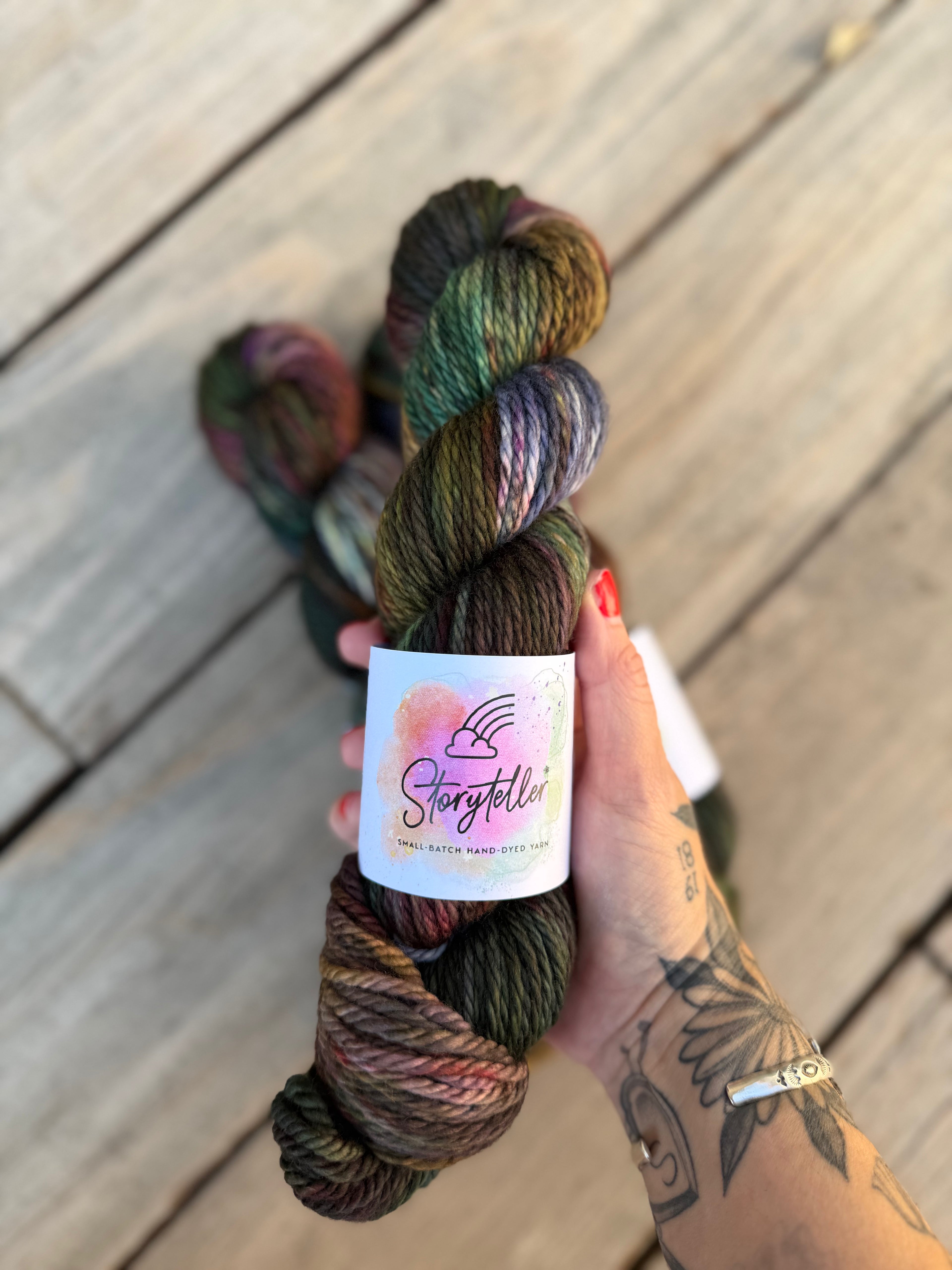 Storyteller Yarn | Hand-Dyed Bulky | Book of Spells