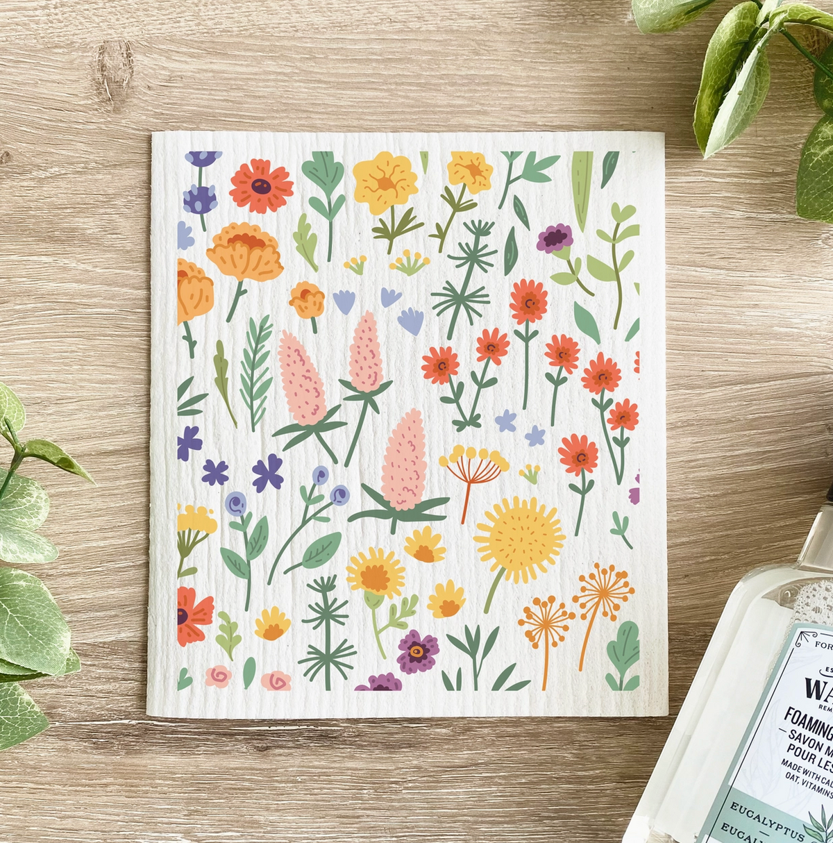 Wildflower Swedish Dishcloth